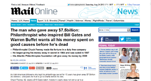 The man who gave away $7.5billion