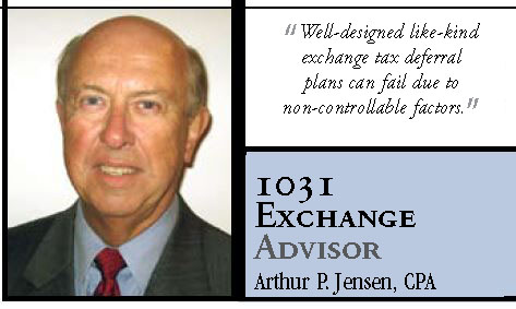 1031 Exchange Limitations - consider plan change in favor of tax deferral Section 453 installment sale reporting.